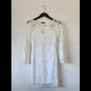 White lace dress
